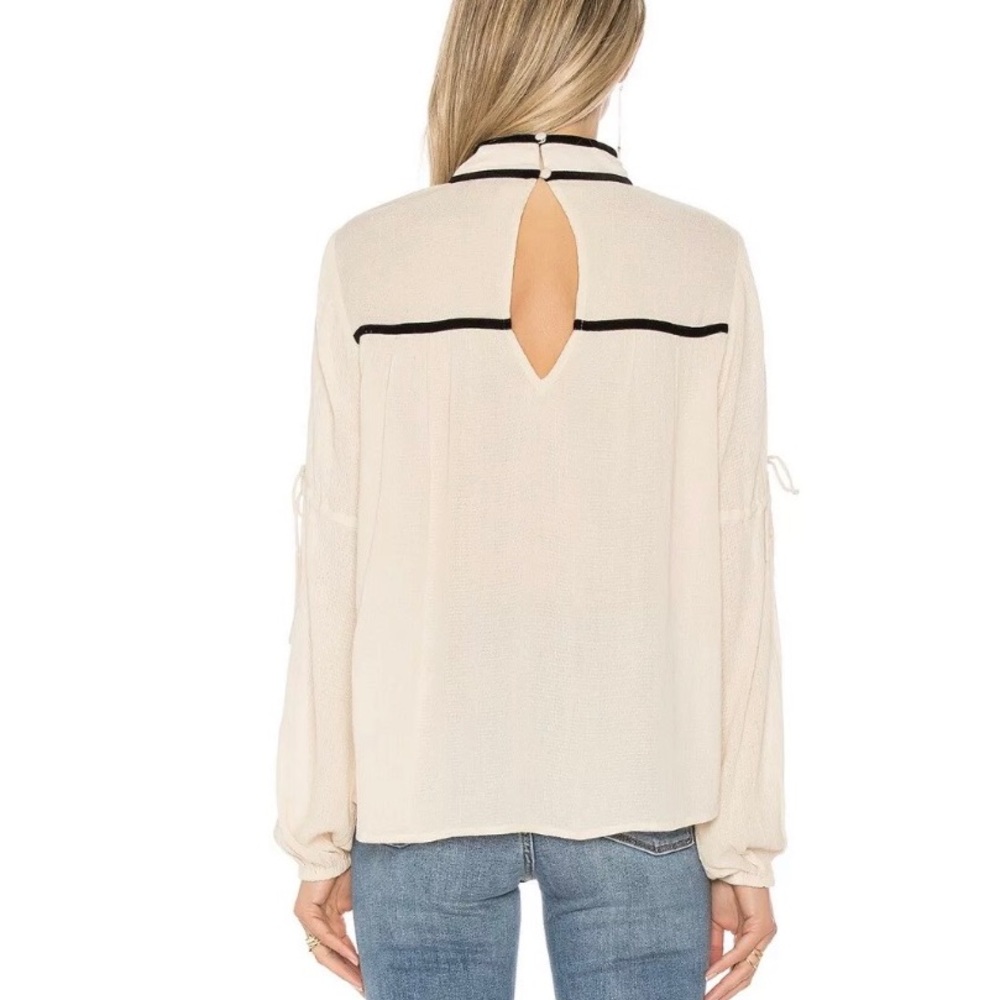SOLD||Tularosa Revolve Carmen Blouse Boho Cream M - Picture 3 of 11